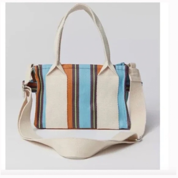 ⭐️ BDG Serena Mesh Striped Chic Hipster Hippie Artsy Modern Hip Mini Tote Bag - Picture 7 of 7